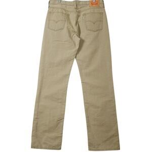 Levi's 514 Straight Fit Jeans Tan, Size Mens 34X34, PRE-OWNED